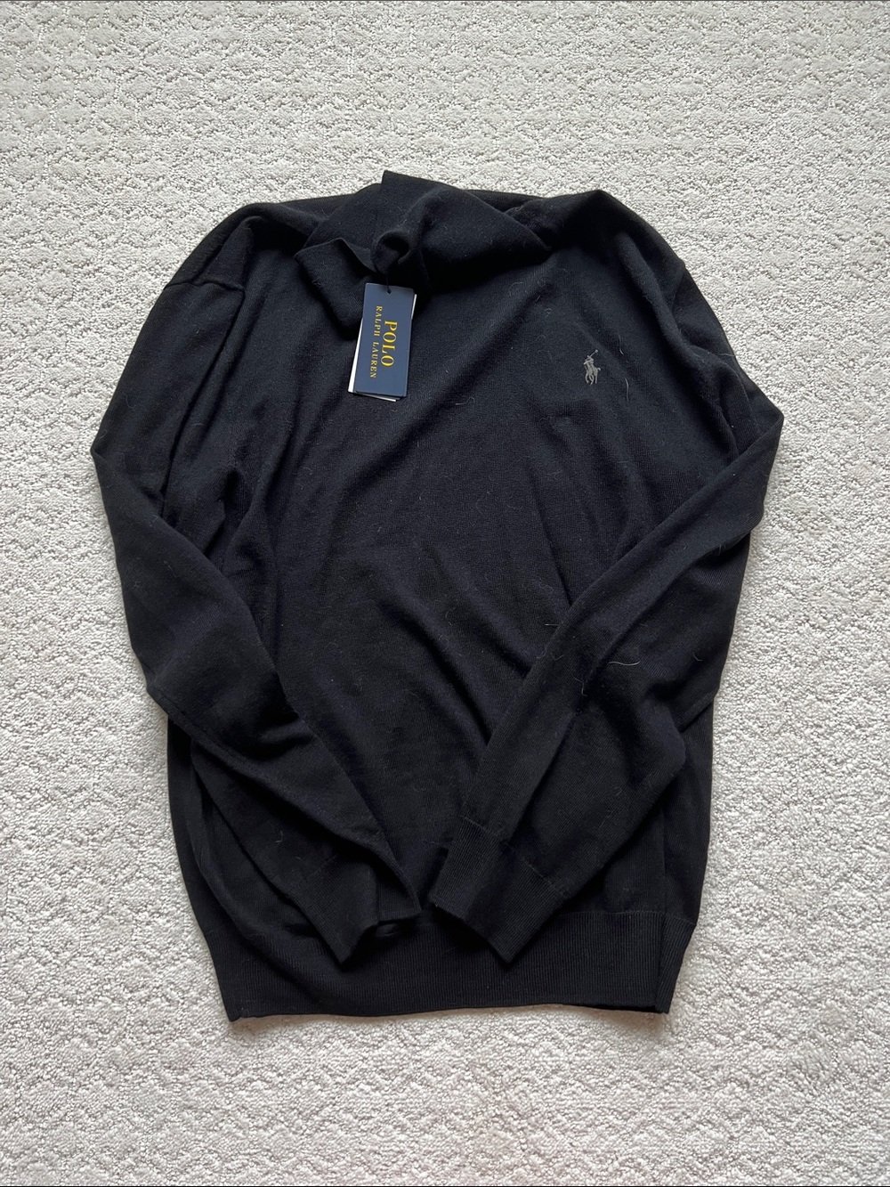 Polo by Ralph Lauren Men's Black Turtleneck Sweater